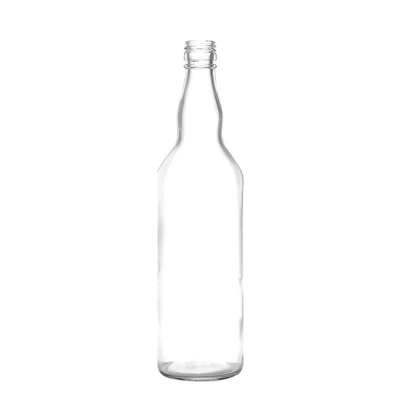 Tall and Round 650ml Glass Whiskey Bottle for Rums Drinks Spirits Liquors Glass Packaging with ROPP Closure