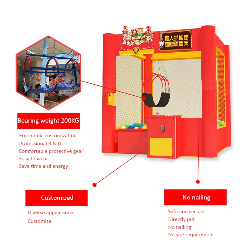 Banana land Kids Adults Claw Machine Arcade Games Grab Big Toy Prize Human Claw Crane Game Machine