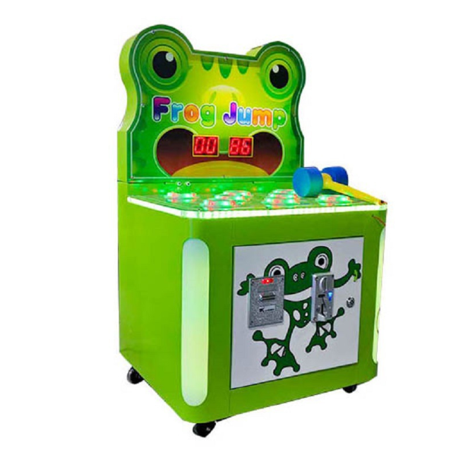 Cheap video game machine Kids play mole whacker Crazy Fight Frog Kids game machine coin-operated indoor arcade game