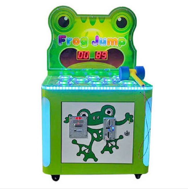 Cheap video game machine Kids play mole whacker Crazy Fight Frog Kids game machine coin-operated indoor arcade game