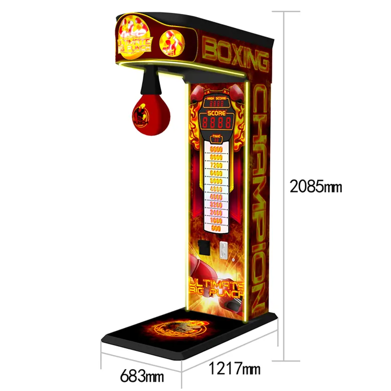 Commercial Credit Card Coin Operated Sport Arcade Boxing Simulator Game Machine Black Onepunch Boxing Game Machine