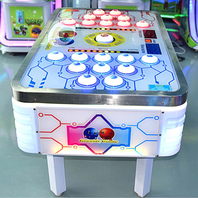 New Arrival Promotion Double Bean Machine Arcade Game 2 Players Hammer Hitting Naughty Bean Game Machine For Wholesale