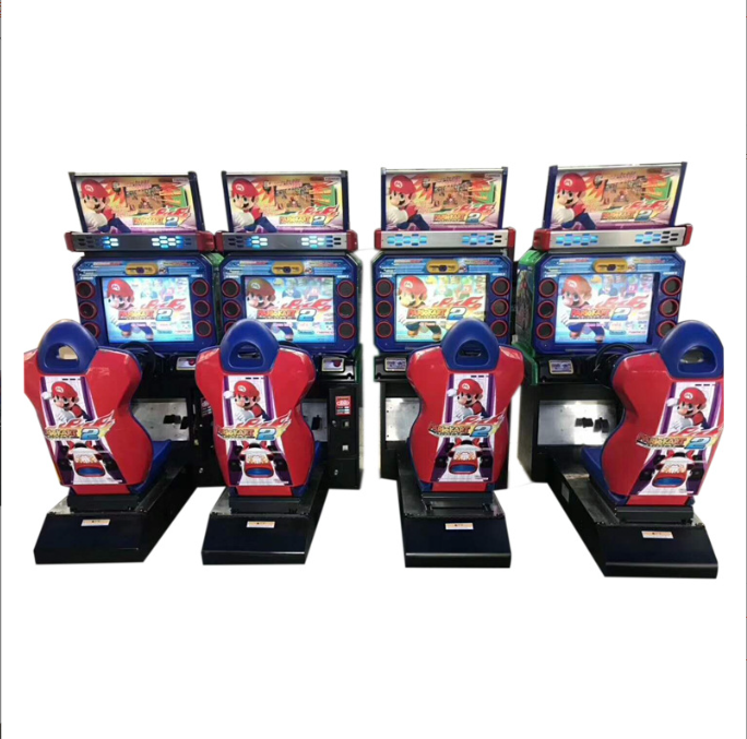 Mario Racing game machine arcade coin operated 3d Driving Game Simulator Racing car