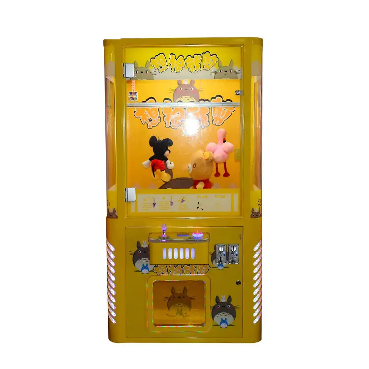 Earn Money Big Plush Toy Doll Vending Cut Rope String Arcade Scissor Claw Barber Cut The Prize Coin Operated Games Machine