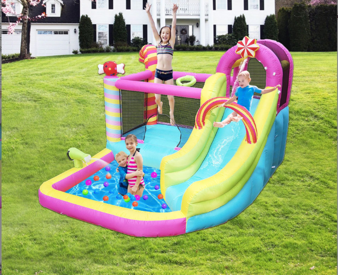 Commercial bounce house inflatables water slide blow up water slide inflatable jumping castle blower inflatable