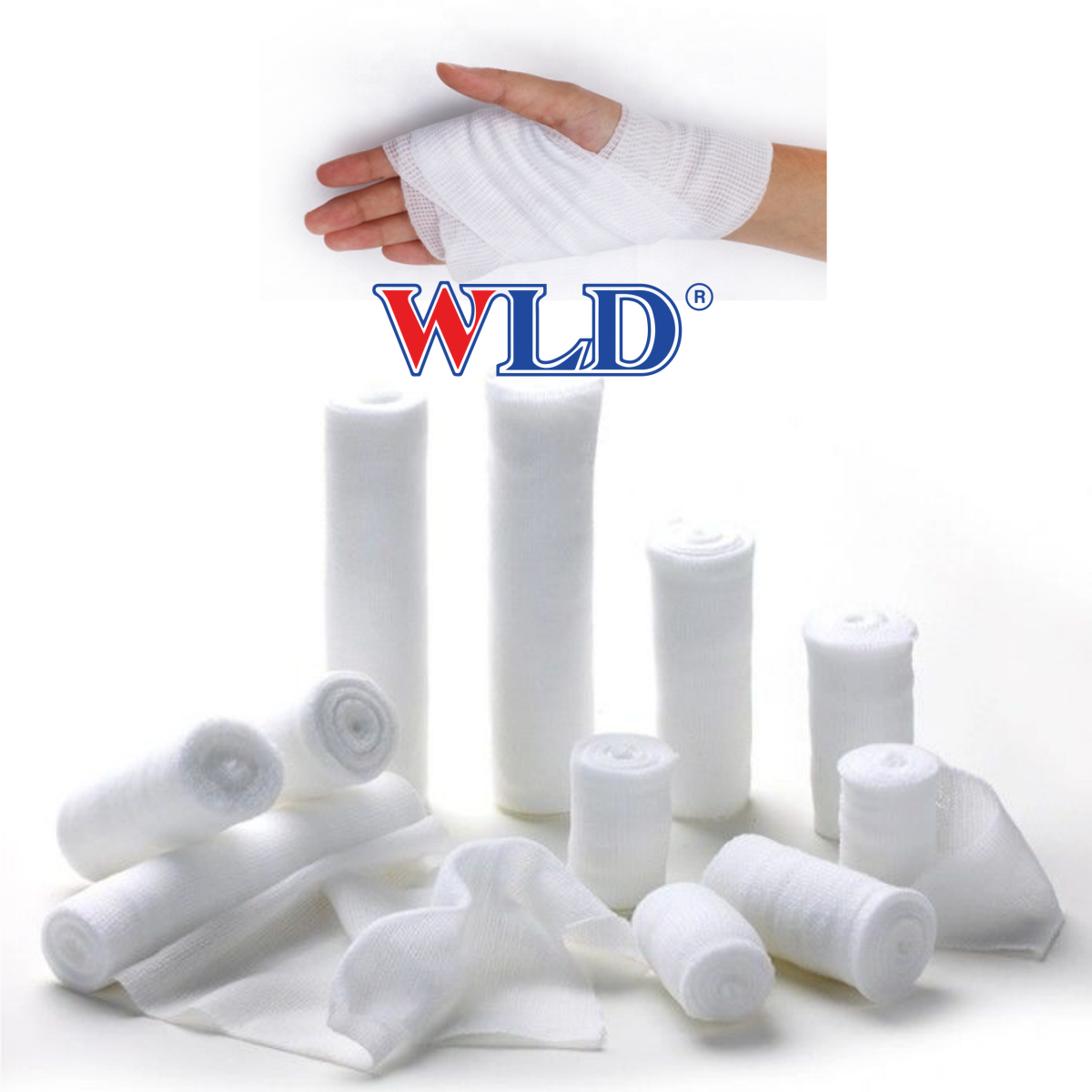 5cm width thick pbt high quality bandage gauze cohesive medical absorbable PBT elastic bandage