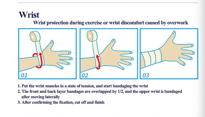 5cm width thick pbt high quality bandage gauze cohesive medical absorbable PBT elastic bandage