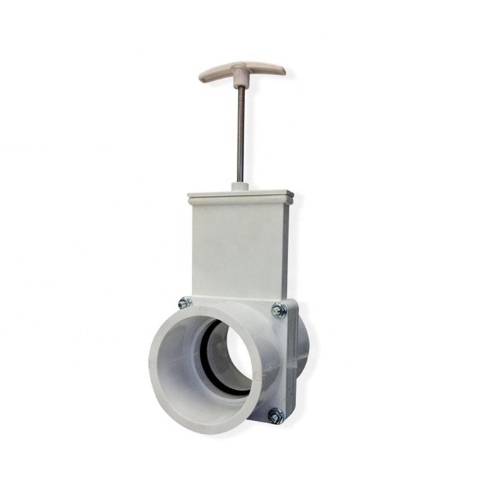 Industrial DIN standard grey color plastic PVC gate slide valve