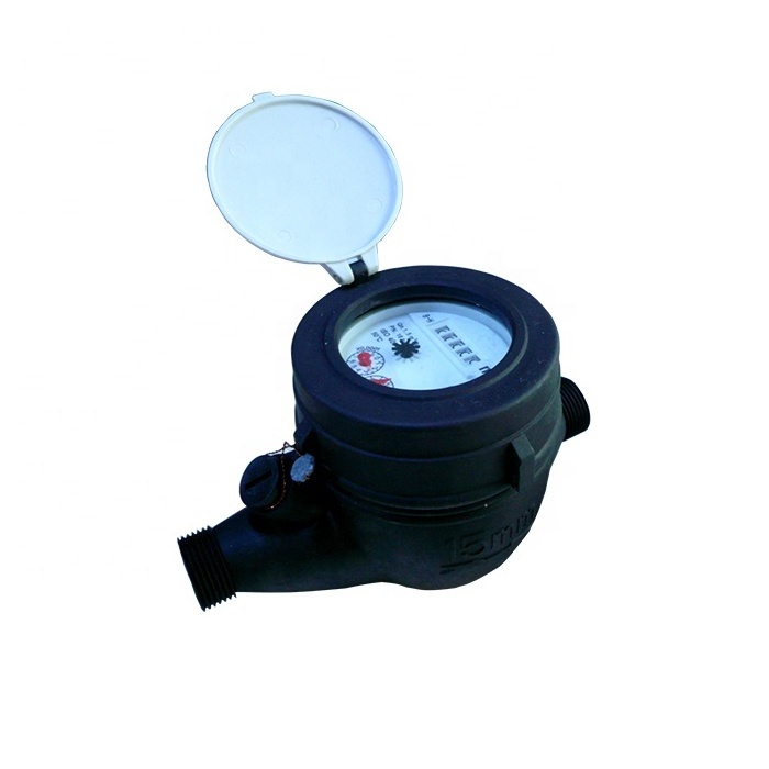 ISO4064 Class B plastic Nylon Body Multi-Jet Wet Dial Type Water Meter