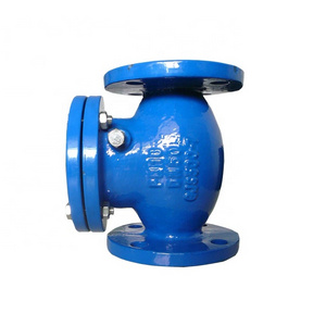 din standard ductile cast iron ggg50 di double flanged flexible swing check valve dn100 pn16