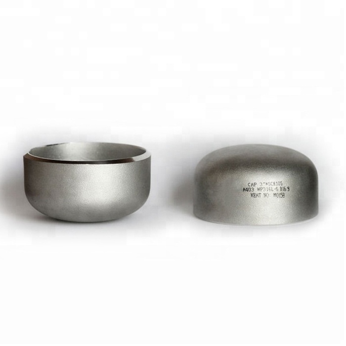 large stainless steel pipe threaded end cap