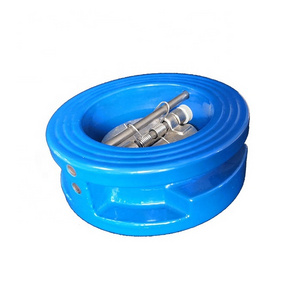 ductile cast iron mini non return double dual plate wafer type check valve dn40