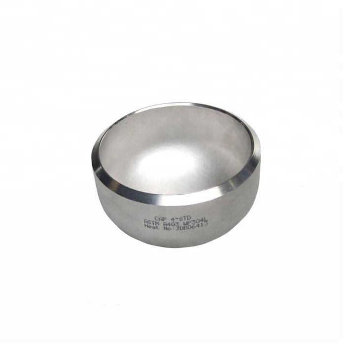 large stainless steel pipe threaded end cap