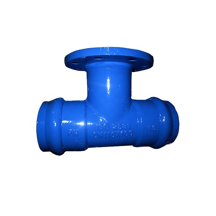 epoxy coating ductile cast iron pipe fitting for upvc pipe