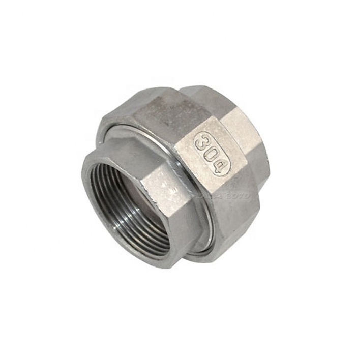 3/4 inch ss304 ss316l stainless steel pipe fittings union