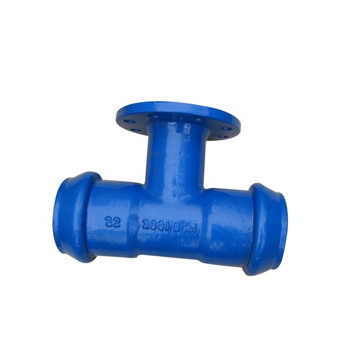 epoxy coating ductile cast iron pipe fitting for upvc pipe