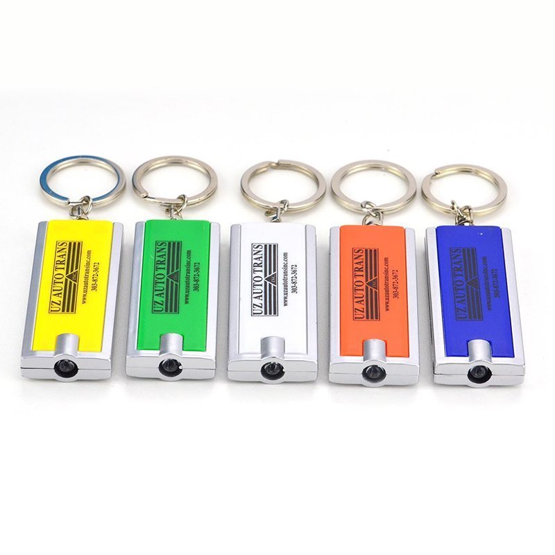 Artigifts Key Rings Factory Promotional Custom Made Key Chain 3D Stainless Steel Led Light Keychain Flashlight