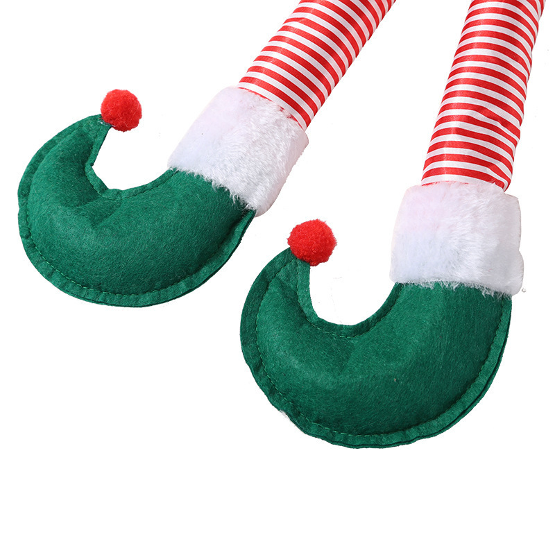 Long Elf Stuffed Christmas Elf Legs Car Leg Pendant Stuck Home Table Holiday Indoor Outdoor Party Wholesale Christmas Decoration