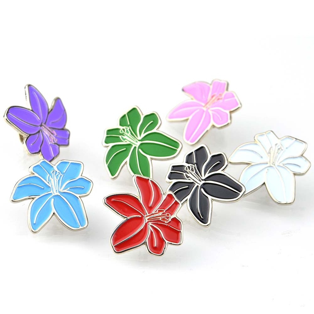 Travel Souvenir Custom Khoan Cute Pins Logo Designer Flower Cactus Slayer Enamel Pin Brooches Enamel Lapel Pin Brooch For Gift