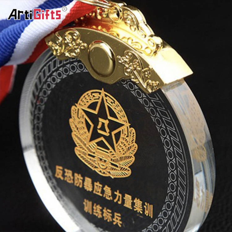 Artigifts Wholesale 3D Laser Engraving Glass Basketball Trophies Awards Custom Made Blank Clear Crystal Acrylic Medal