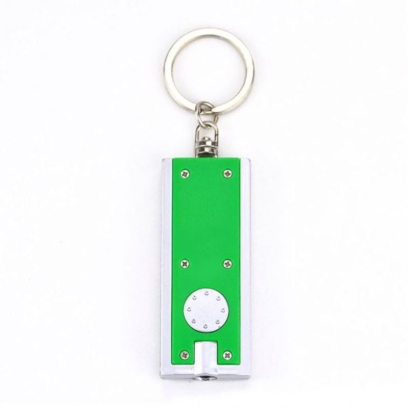 Factory Wholesale Personalized Promotional Gifts Metal Flashlight Key Chain Car Logo Led Key Ring Blank Keychain Led Light