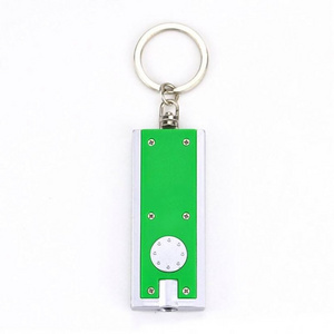 Factory Wholesale Personalized Promotional Gifts Metal Flashlight Key Chain Car Logo Led Key Ring Blank Keychain Led Light