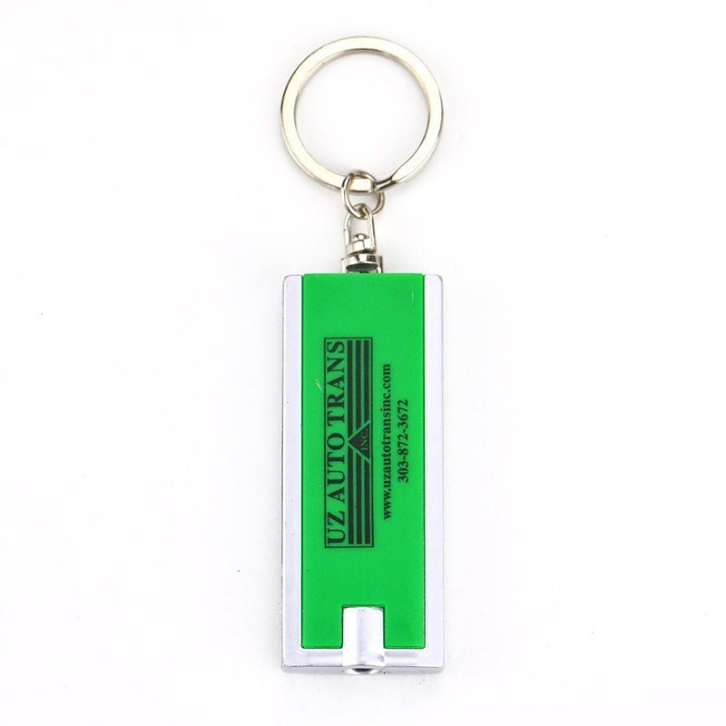 Factory Wholesale Personalized Promotional Gifts Metal Flashlight Key Chain Car Logo Led Key Ring Blank Keychain Led Light