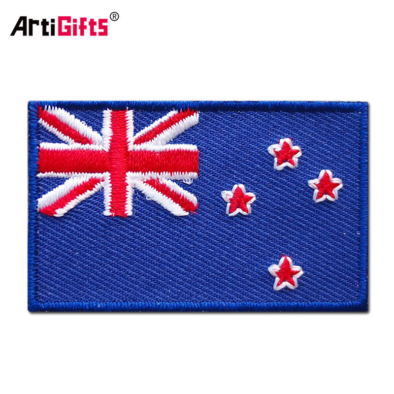 Artigifts Wholesale Design Sew On Clothing National Flag Embroidery Patch Custom Logo Adhesive Canada Flag Patch