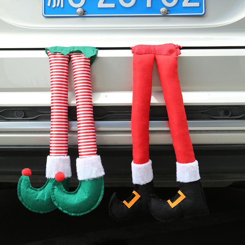 Long Elf Stuffed Christmas Elf Legs Car Leg Pendant Stuck Home Table Holiday Indoor Outdoor Party Wholesale Christmas Decoration