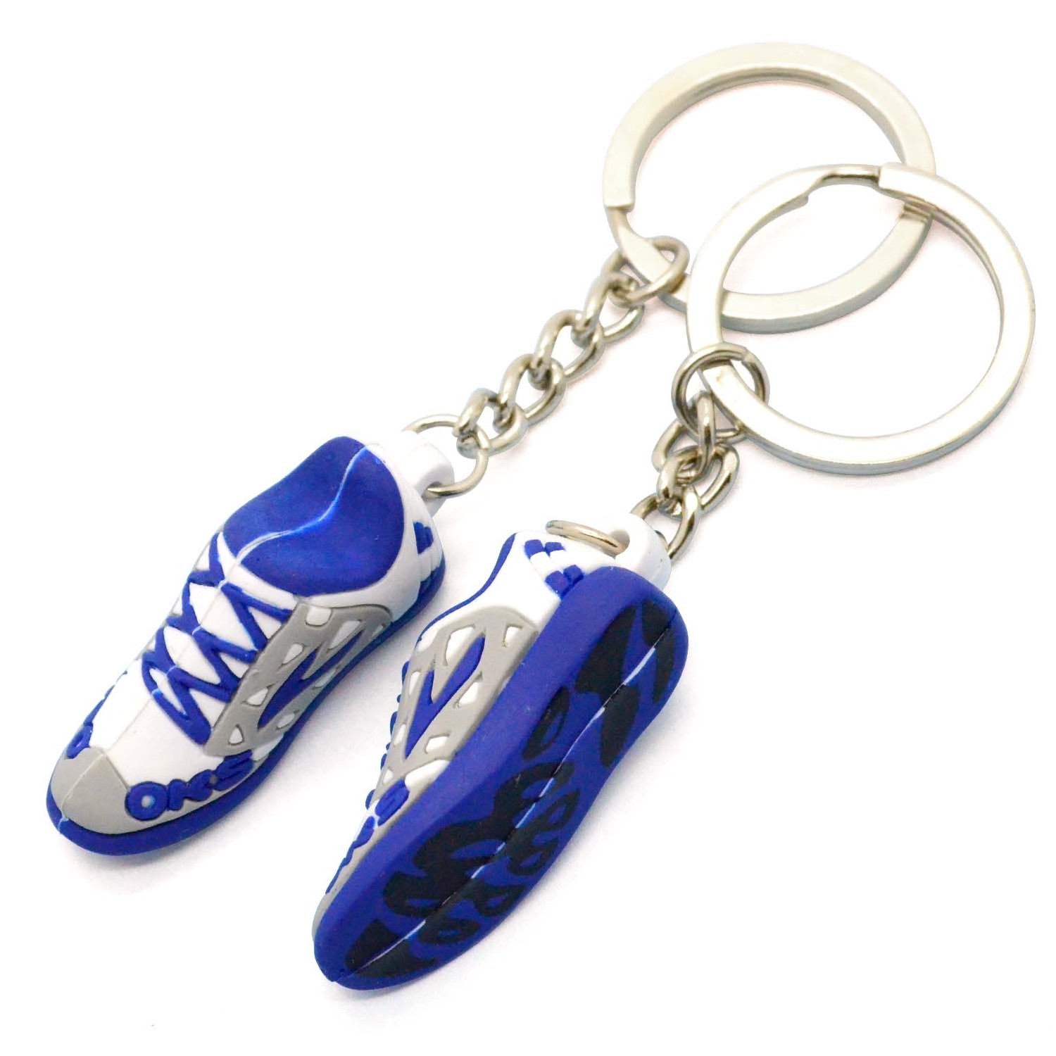 Wholesale Promotional Gifts Bulk Key Ring Rubber 2D 3D Mini Basketball Shoe Key Chain Custom PVC Sneaker Keychain