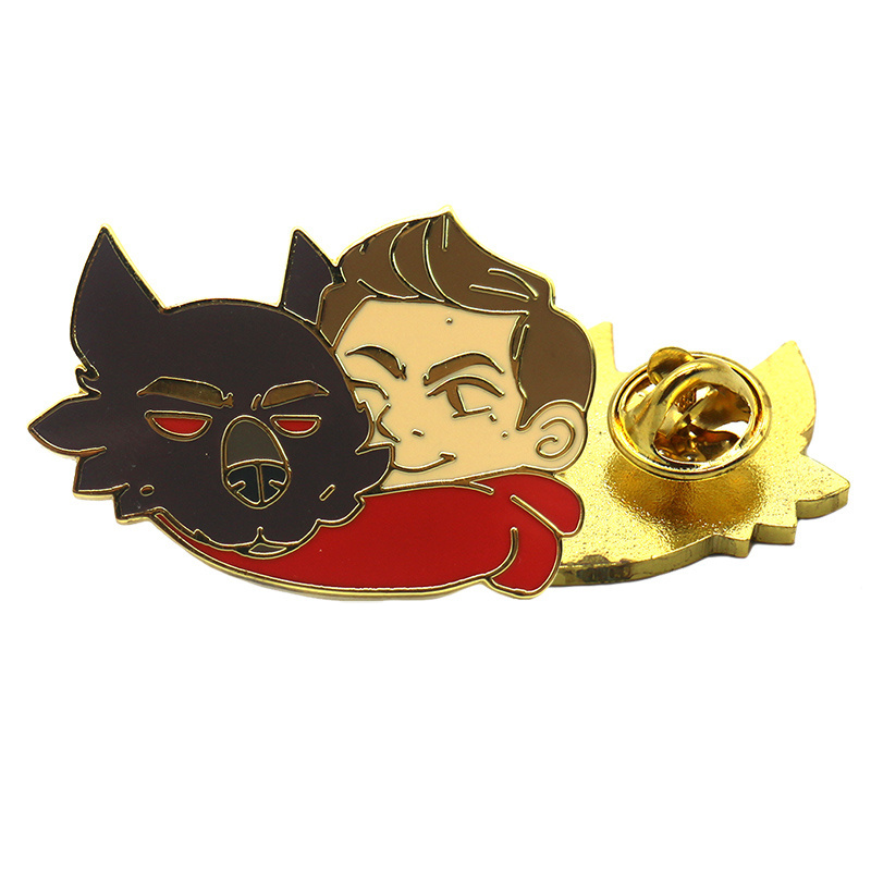 Factory Wholesale Pin Badge Custom Anime Cartoon Enamel Lapel Pin Personalized Dyed Metal Hard Soft Enamel Pins Low Moq