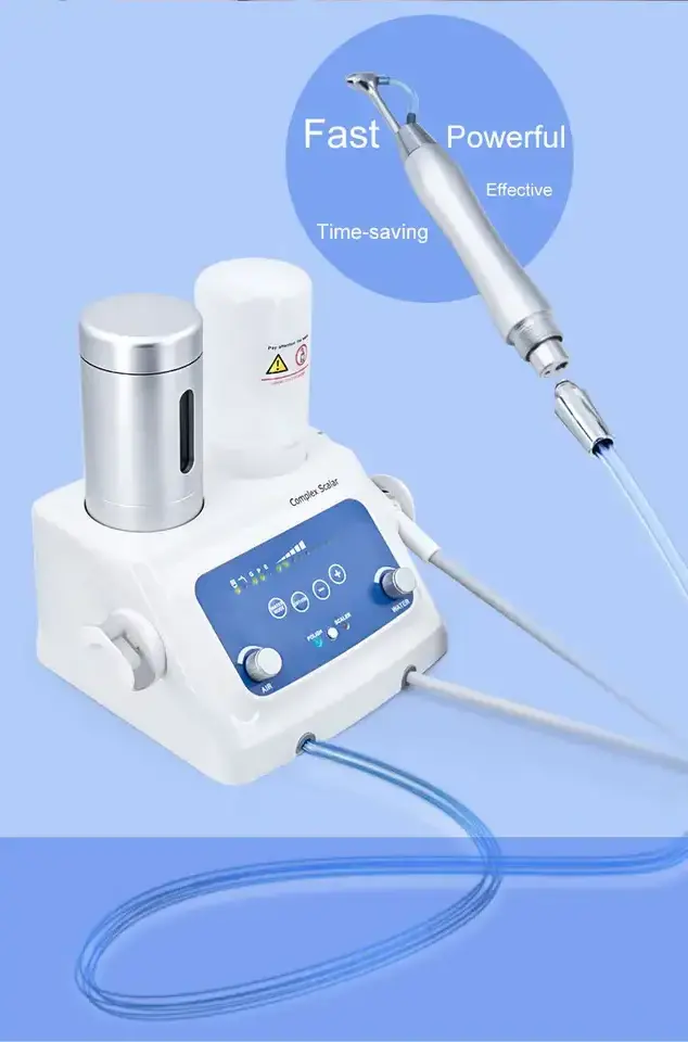 2 in 1 Dental Ultrasonic Scaler with Air Prophy Polisher Complex Dental Ultrasonic Scaler