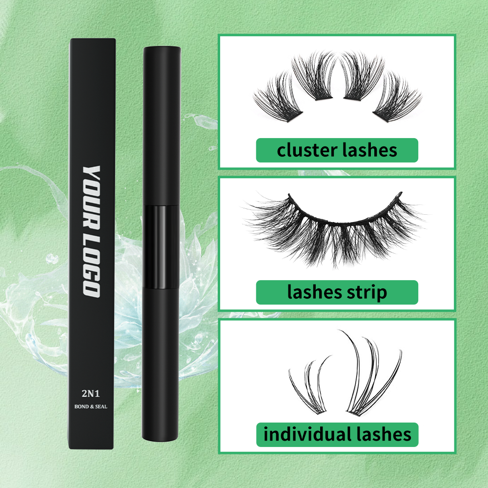 Wholesale 5ML Eyelash Bonder Cluster Lash Bond Sealant DIY Lash Extension Glue Lash Clusters with Bond and Seal