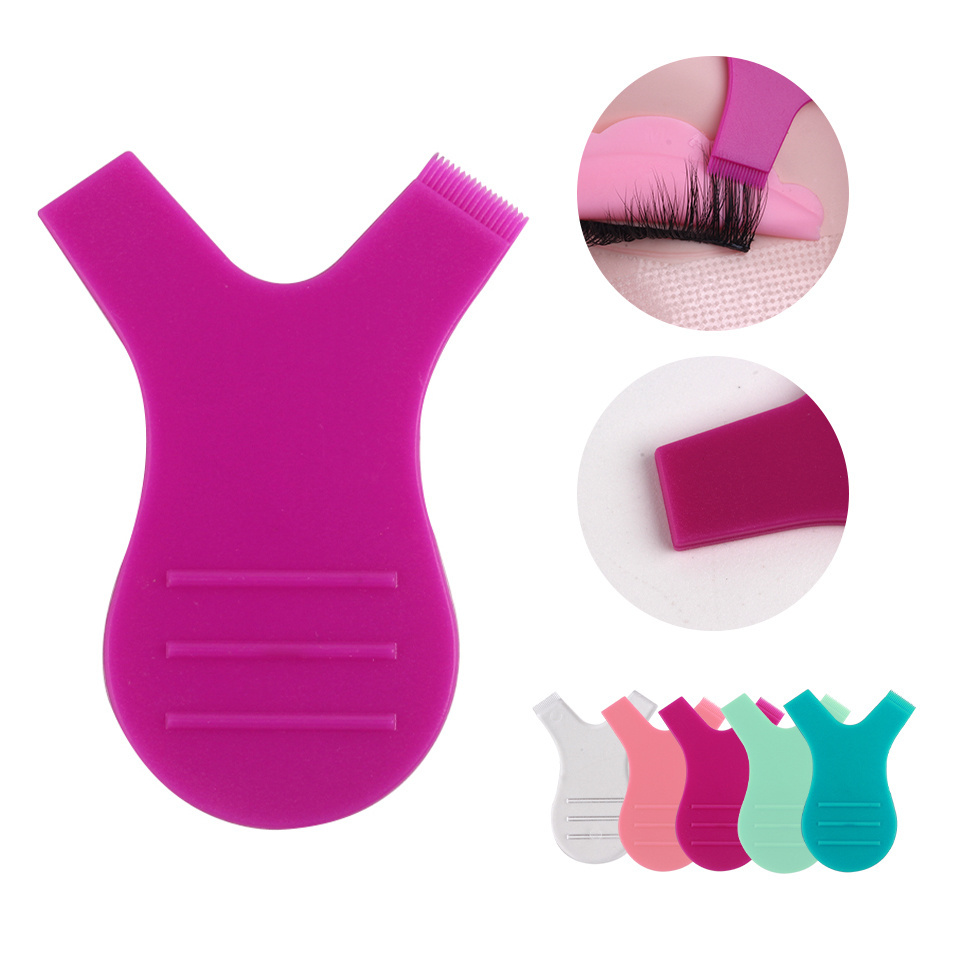 Professional Recyclable Y-shaped Grafted Perming Applicator Eyelashes  Lift Comb Tools