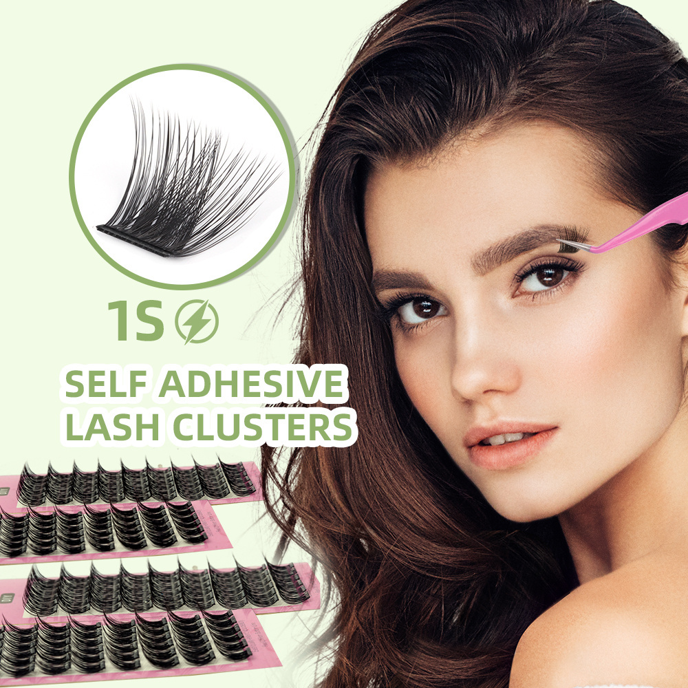 Pre Bond Technology Segment Lash Cluster DIY Lashes Press on Eyelashes No Glue Self Adhesive Lashes