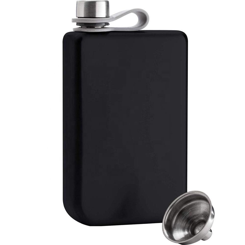 High Quality 8oz Special Square Stainless Steel Hip Flask