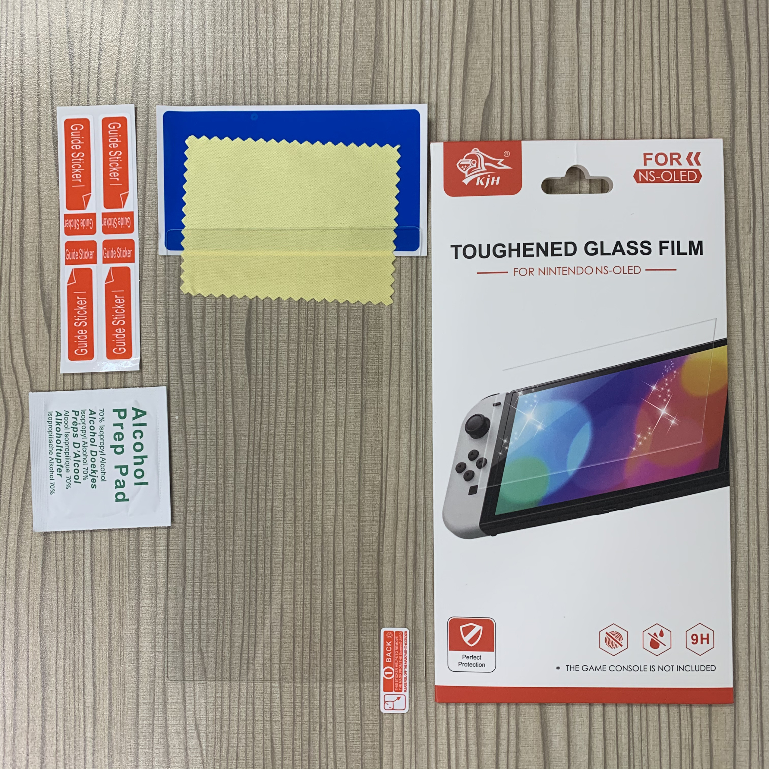 Anti-fingerprint Shockproof Screen Protector For Nintendo Switch OLED Tempered Glass Hardness Glass Film KJH-NS-062