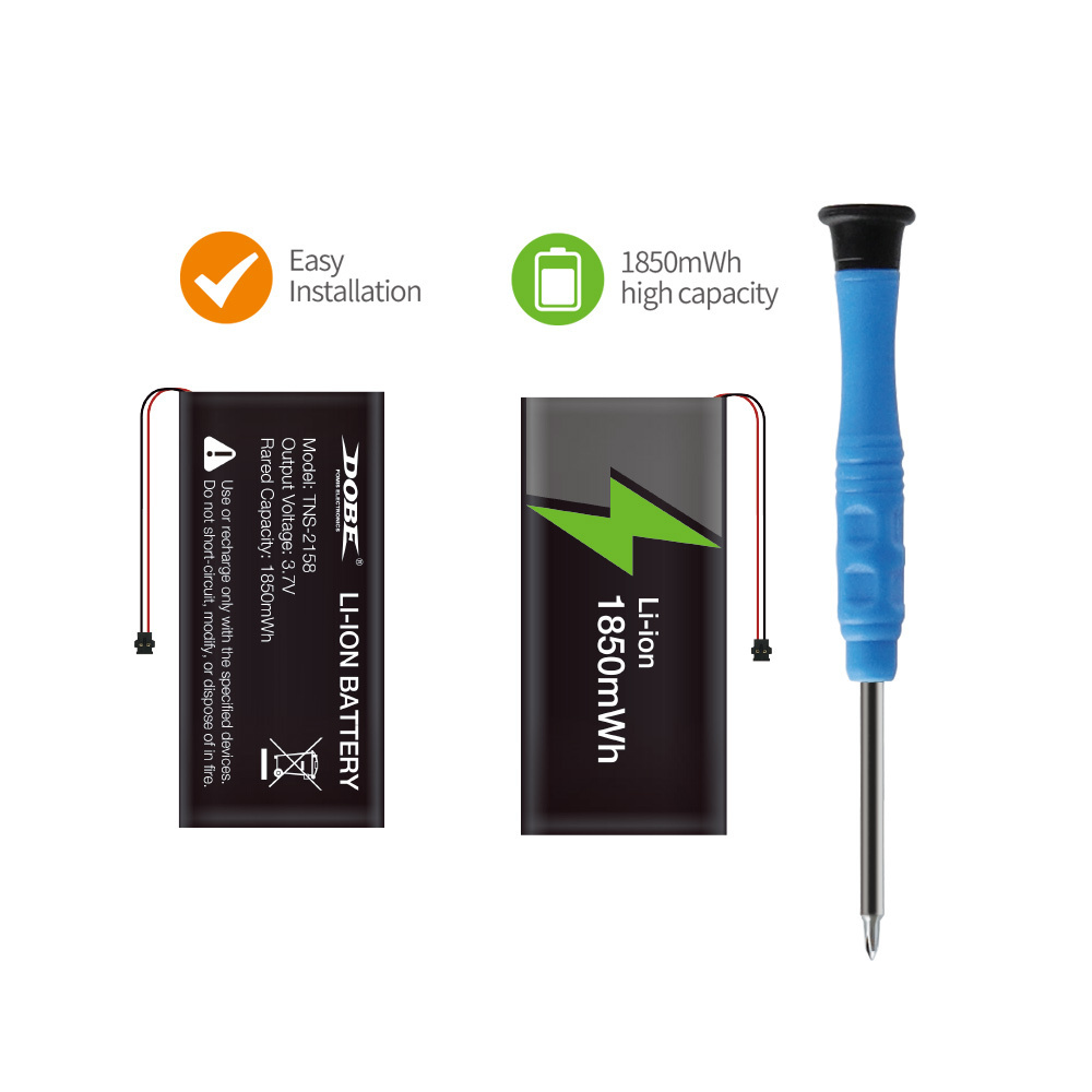 TNS-2158 1850mAh Rechargeable Battery Pack For Nintendo Switch OLED Screwdriver Repair Tool Battery Kit Video Game Accessories