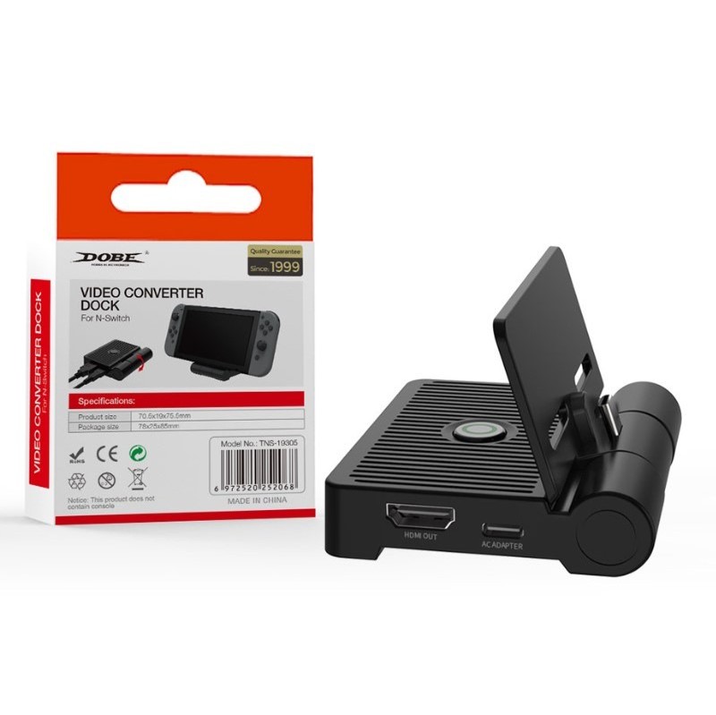 TNS-19305 Video Converter Foldable Charging Dock Stand With USB Port 3.0 For Nintendo Switch Console Charger Dock