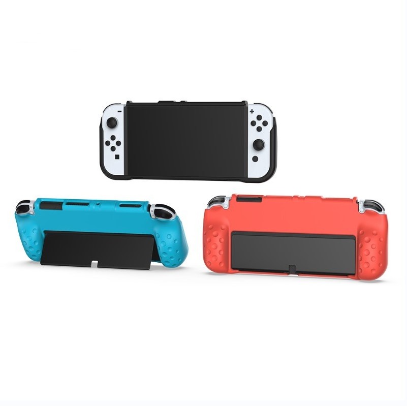 Switch OLED Silicone Case Soft Rubber Protective Shell For Nintendo Switch OLED Console Protection Cover TNS-1142