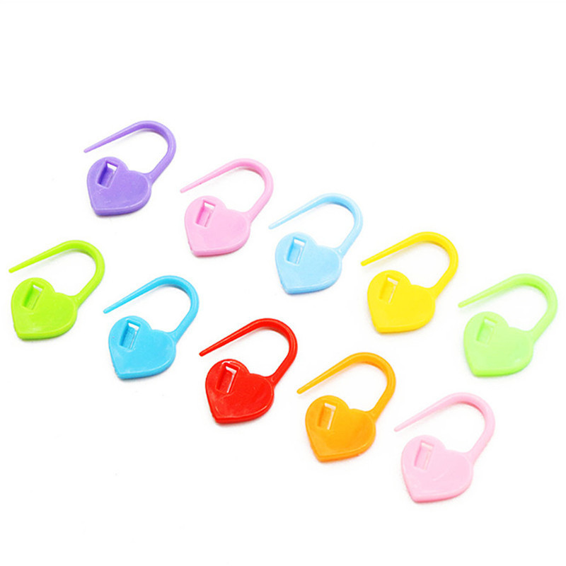 Wholesale Cardioid crochet Marking hook 1000 pieces/bag DIY yarn knitting Mark buckle tools small plastic mark button