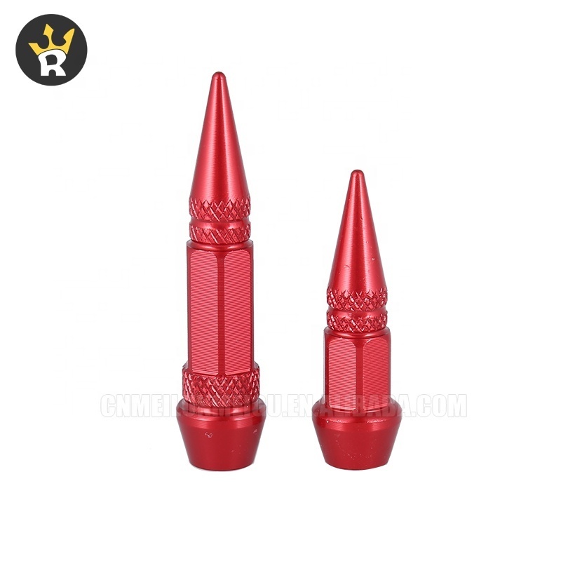 universal aluminium spike tire valve cap 65mm