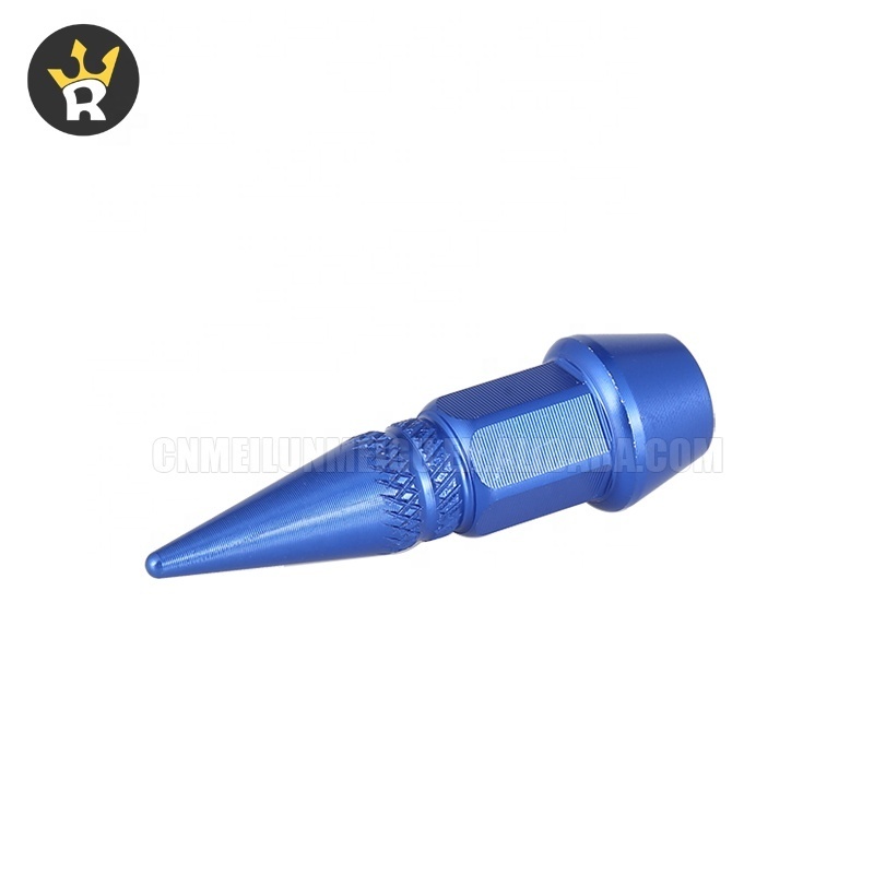 45mm Car Tire Personality Refitting Valve cap Pointed Bullet Valve Cap