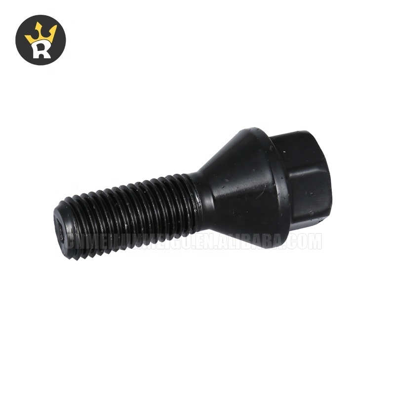 Private brand customized models m12X1.5 10.9 Grade Car Wheel Bolt Black Lock Bolts For BMW Wheel Screw Bolt