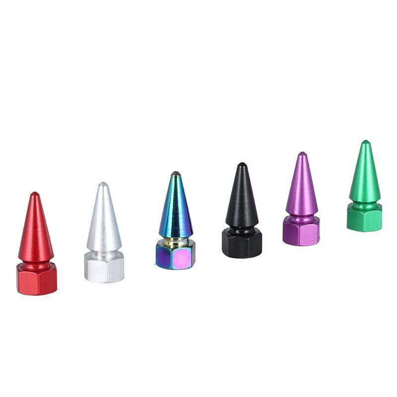 tire valve/Spiked tire valve/Tire tube valve cap Aluminum Bullet Car Air Port Cover Tire Cone Rim Valve Wheel Stem Cap