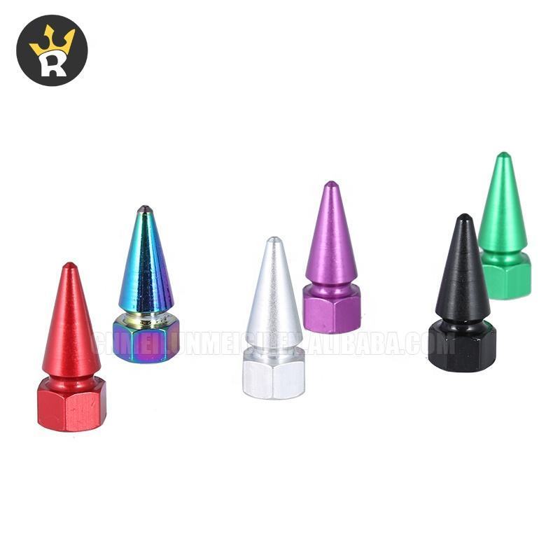 tire valve/Spiked tire valve/Tire tube valve cap Aluminum Bullet Car Air Port Cover Tire Cone Rim Valve Wheel Stem Cap