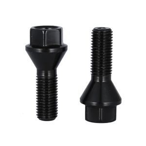 Private brand customized models m12X1.5 10.9 Grade Car Wheel Bolt Black Lock Bolts For BMW Wheel Screw Bolt