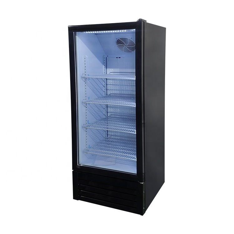 Meisda SC190L 190L upright soft drink beverage display cooler freezing showcase commercial fridge for sale