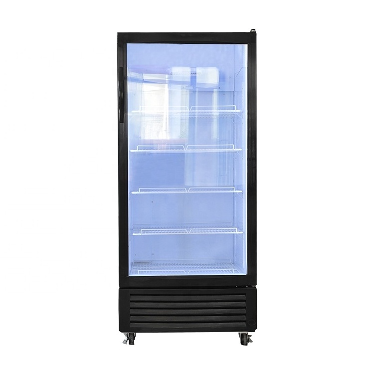 Meisda SC190L 190L upright soft drink beverage display cooler freezing showcase commercial fridge for sale