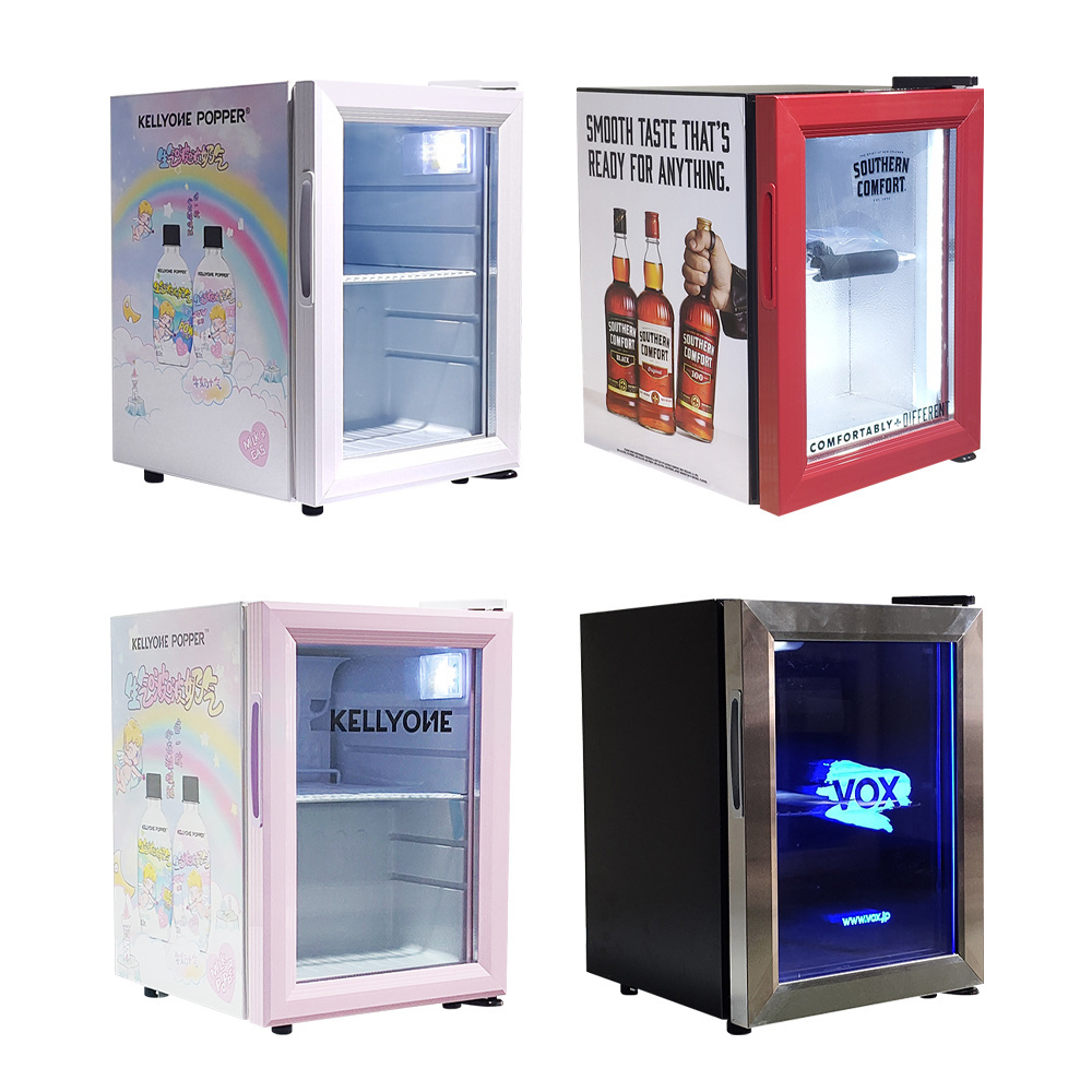 Meisda SC21 Commercial Glass Door Energy Drink Beer 21L Mini Countertop Display Fridge